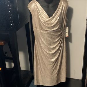 Ralph Lauren Holiday Gold Dress 14